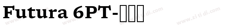 Futura 6PT字体转换